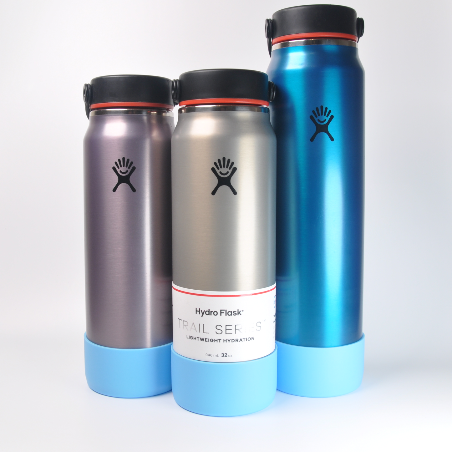 BottleButts™ Baby Blue Boot for Hydro Flask Lightweight Trail Series 32oz/40oz