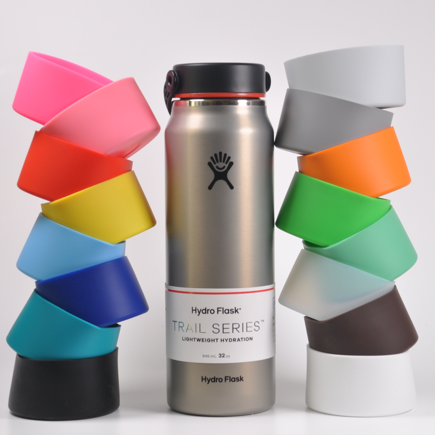 Bottlebutts™ Silicone Boot for Hydro Flask Lightweight Trail Series 32oz/ 40oz in BROWN 